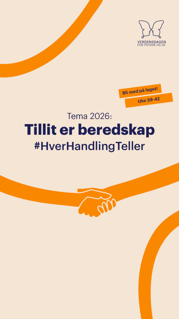 Frivillighet og tvang deltar på stand for Verdensdagen for psykisk helse